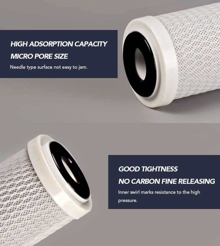 CTO 5 Micron Water Filter Activated Carbon Block Filter Cartridge