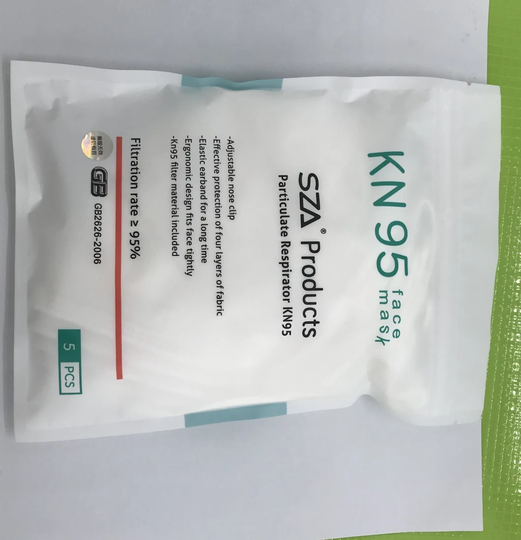 KN95 5PCS Face Masks Disposable Anti Dust Respirator Filter