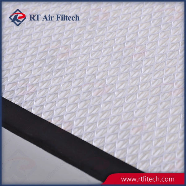 Large Airflow V-Bank Filter Glassfiber Filter Media for Clean Room