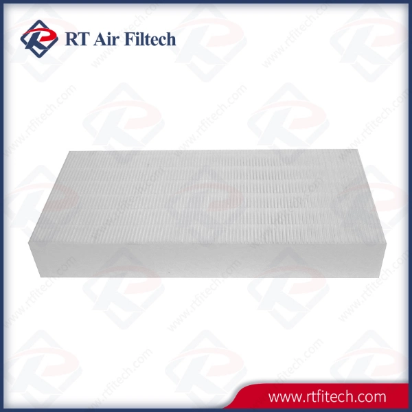 Large Airflow V-Bank Filter Glassfiber Filter Media for Clean Room