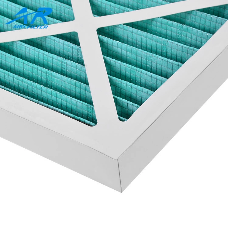 Cardboard Paper Frame G4 Folding Panel Air Filter for Dust Filtration