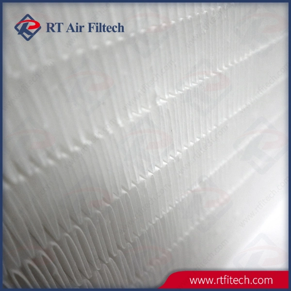 Large Airflow V-Bank Filter Glassfiber Filter Media for Clean Room