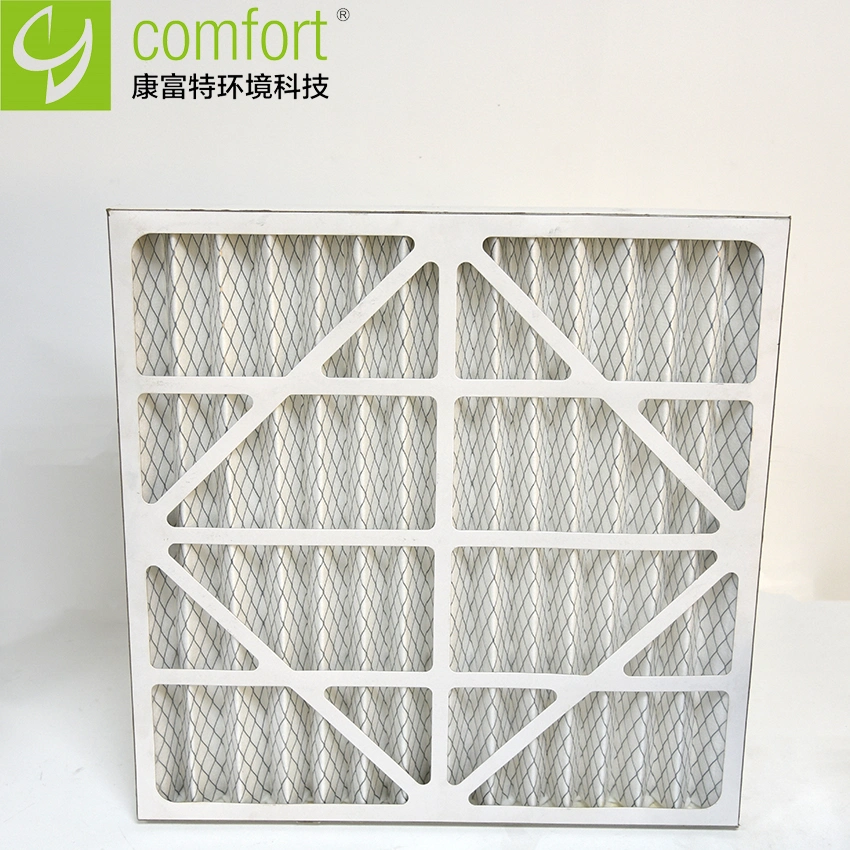 Cardboard Frame Panel Pleat Primary Furnace Air Filter