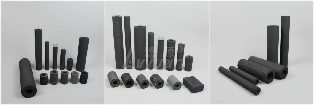 Carbon Water Filter Sintered Activated Carbon Block Filter Cartridges