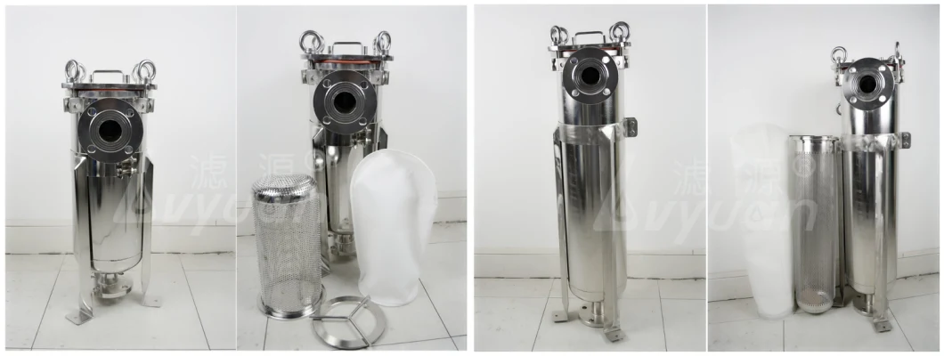 Ss 304 316 Water Bag Filter Housing/ Stainless Steel Filter Housing with Filter Bag #1#2