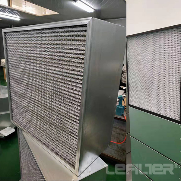 Ahu System H13 H14 Mini Pleat HEPA Filter for Pharmaceutical