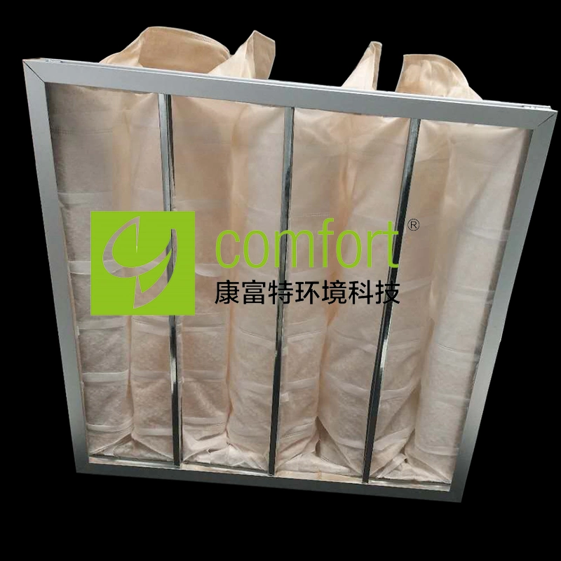 En779 Standard Non-Woven Pocket Bag Air Filter Medium Efficiency Filter with Gal Frame