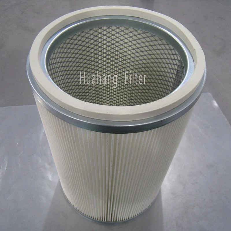Deep pleat HEPA air filter cylinder gas pleated turbine filter cartridge