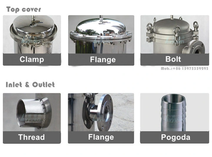 Single Core 10 Inch 226 Sanitary Cartridge Filter Housing with 0.2 Micron Pleated Cartridge Filter