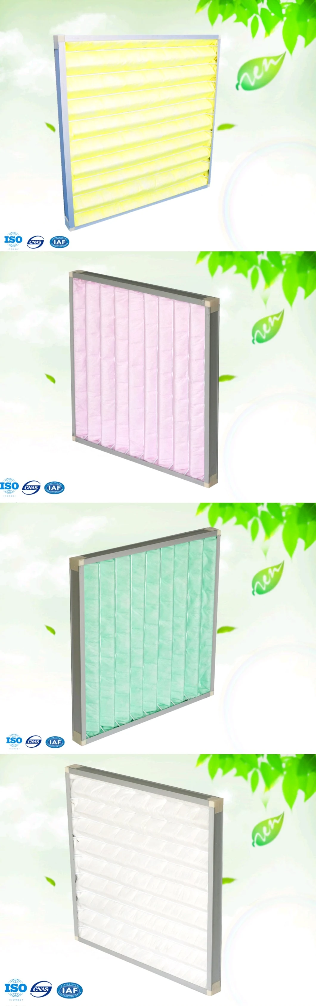 Panel Air Filter for Central Air Conditioning Ventilation System Intermediate Filtration