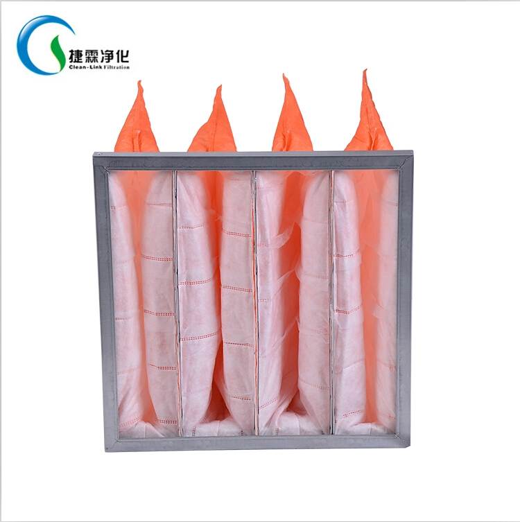 G4 F5, F6, F7, F8, F9 Synthetic Pocket Filter, Bag Filter for HVAC, Ahu