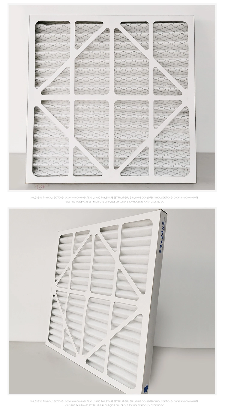 Customized Disposable Cardboard Frame Merv8 G4 Pre Air Filter Replacement for Air Conditioning System