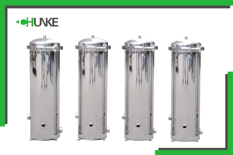 Industrial Sanitary Stainless Steel Water Filter Housing / Water Filter Cartridge Housing Type
