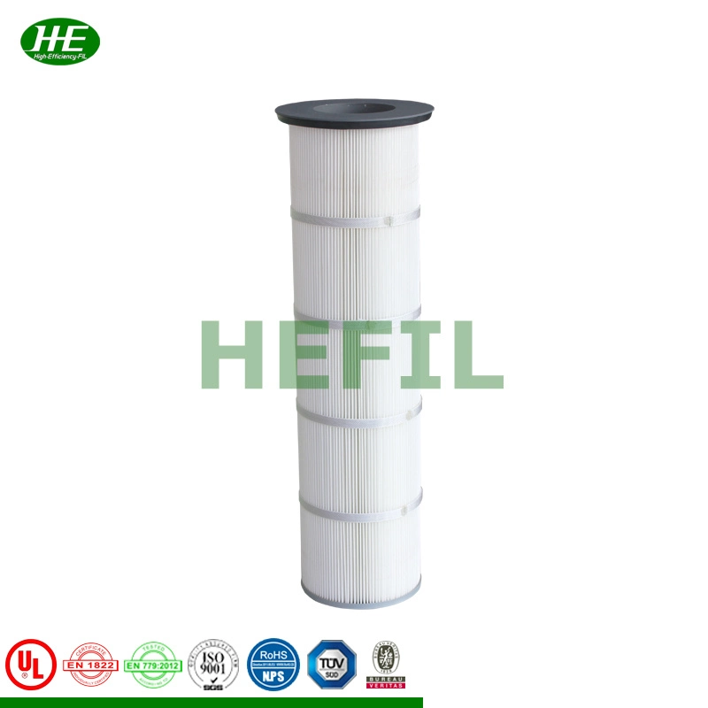 Cylindrical Air Filter Cartridge for Dust Collector in HEPA