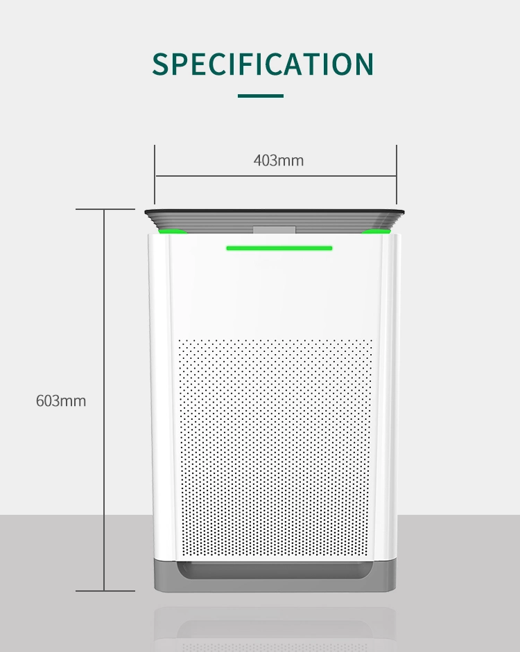 Backnature Home HEPA Filter Smoke Cleaner Pm 2.5 Room Air Purifier Machine for House and School