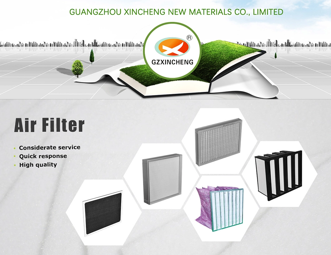 Primary Efficiency Activated Carbon Folded Air Filter with Synthetic Fiber