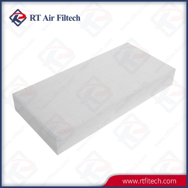 Large Airflow V-Bank Filter Glassfiber Filter Media for Clean Room