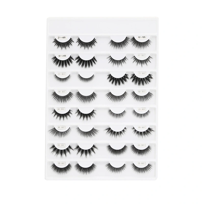 Hot Selling Private Label Box Magnet False Mink Eyelash Set Lash Eyeliner Magnetic Eyelashes with Tweezers