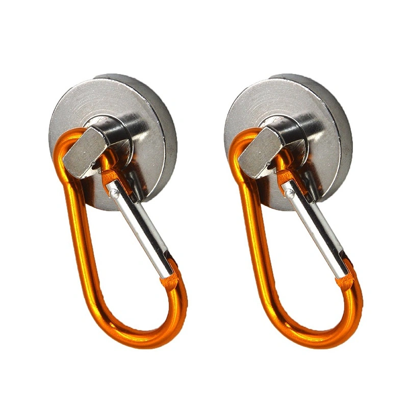 30kg Neodymium Pot Magnet Magnetic Carabiner Ring Hook