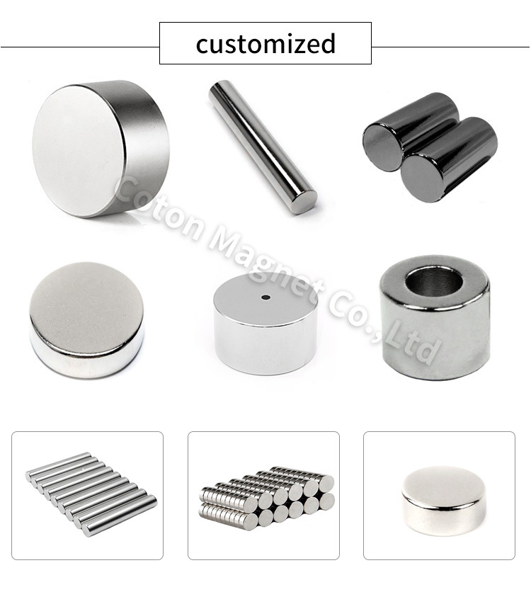 Dia 36mm Strong Rare Earth Neo Magnets Ring / Disc Nickel Coating Permanent Neodymium Magnet