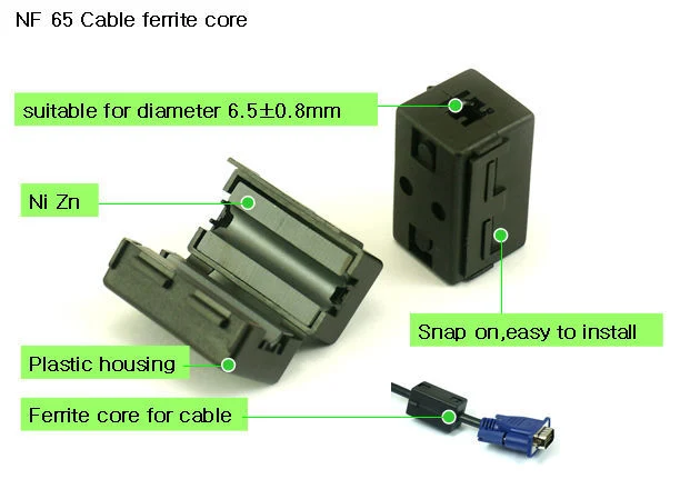 Emcpioneer NF-65b Magnetic Shielding Material Round Electromagnet Ferrite Core