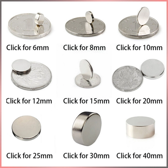 Permanent NdFeB Round Magnet N35 N42 N45 N52 Speaker/Headphone/Electronic/Jewelry Disc Magnet Round