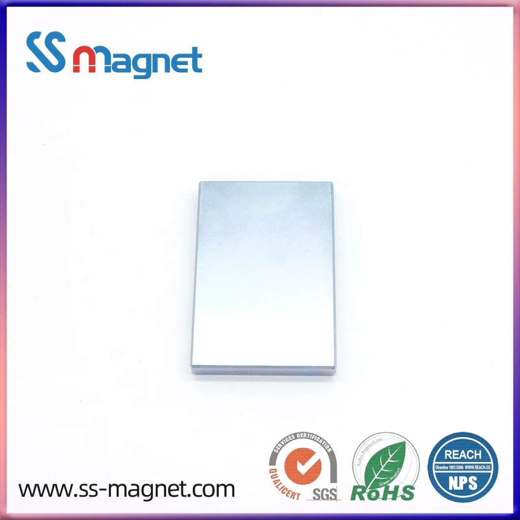 N35 N38 N42 N45 N52 N54 Factory Good Price Big Size Block Neodymium Magnet with Holes