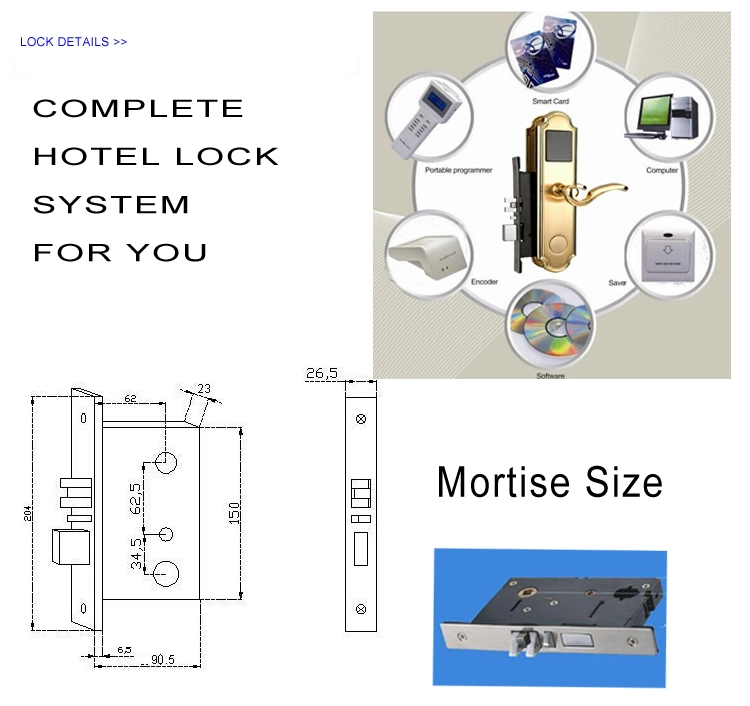 Hotel Electromagnet Mortise Door Lock