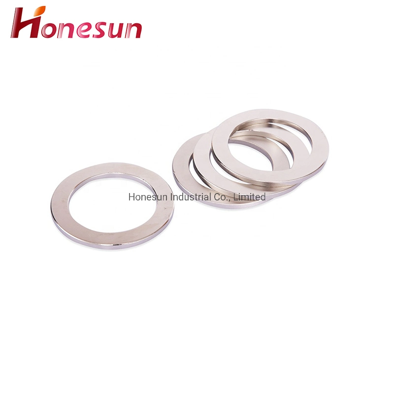 Permanent Magnets Sintered N52 Neodymium Magnet Ring Black Nickel Coating Magnet