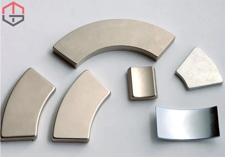 High Working Temperature Permanent Strong Neodymium Magnetic Arc Customized Segment NdFeB Magnet