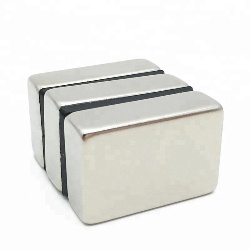 N52 Nickel Coated Rectangular Sintered NdFeB Neodymium Block Magnets