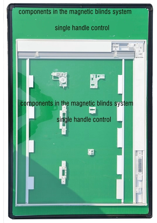 Magnetic Shutter Componet for Duble Glazing Window Door