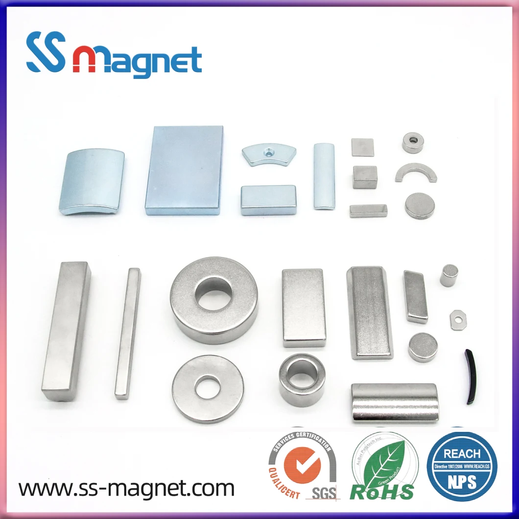 Permanent Block Round NdFeB Magnets Flat Customized Round NdFeB Magnets with Certificate RoHS