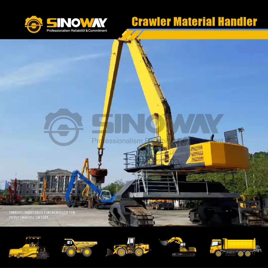Good Selling 60ton Material Handling Excavator with Grab and Magnet