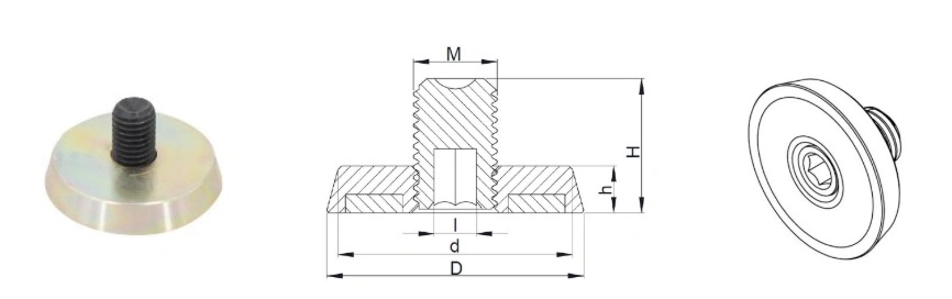 2100kg Magnet Box Precast Concrete Magnet Formwork Magnet Neodymium Magnetic Formwork Shuttering Precast Magnet