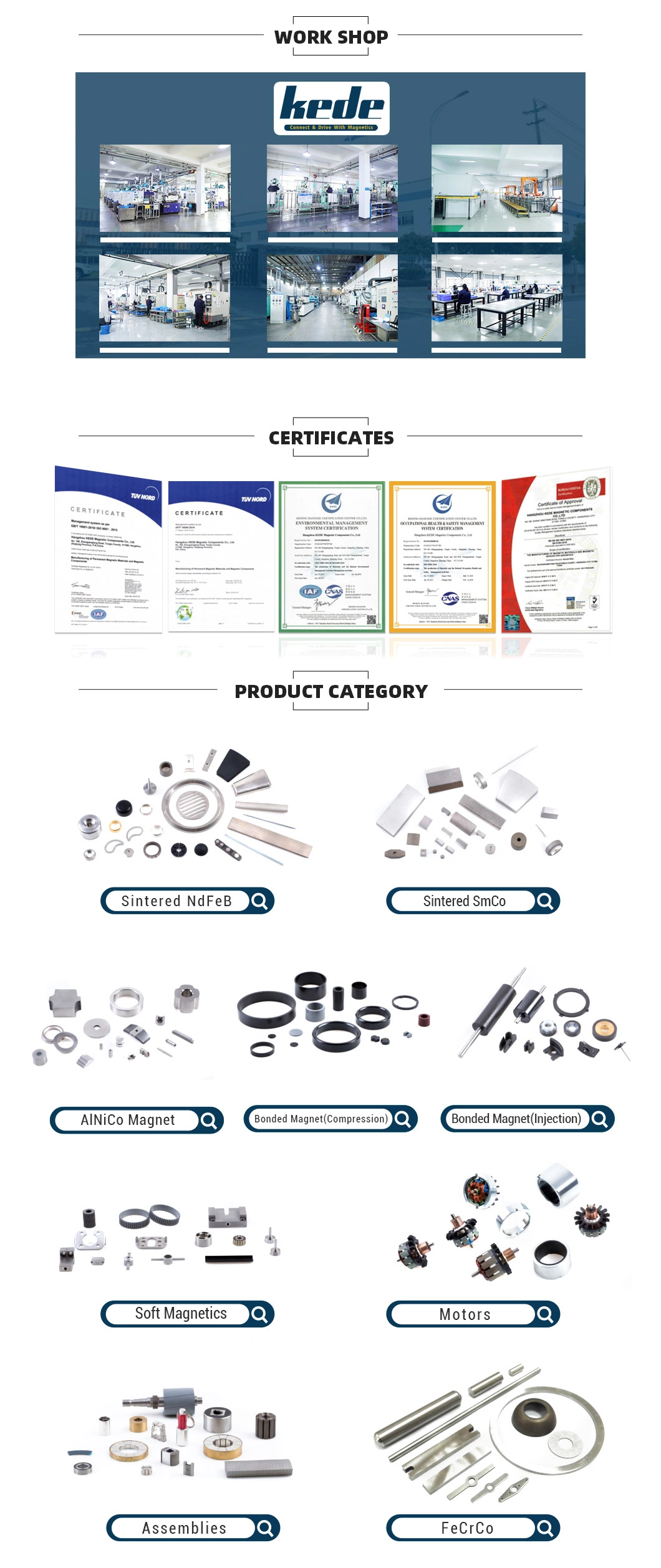 Injection Molding NdFeB Neodymium Iron Boron PPS Bonded Permanent Magnets for Sensors