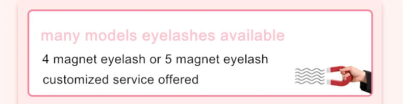 Wholesale Customized Logo Magnetic Eyeliner Eyelash Faux Mink Fur Eyelash Custom Magnetic Eyelash Box