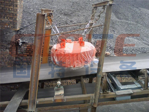 Overband Suspended Round Shape Electro Magnet Separator