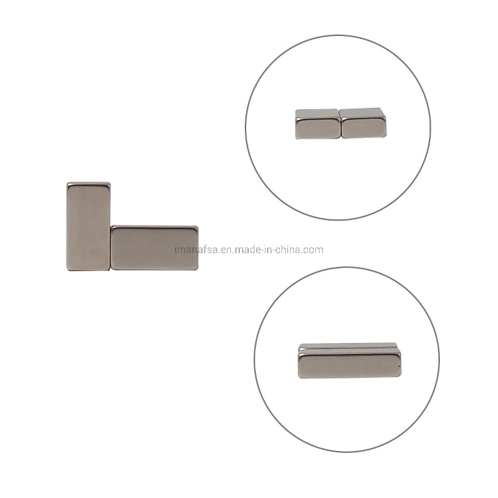 Nicuni Coating Axial Magnetization N45 Permanent Block Neodymium Magnets