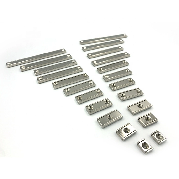 Custom Size Rectangular Magnet Steel Neodymium Assemblies Channel Magnets for Holding