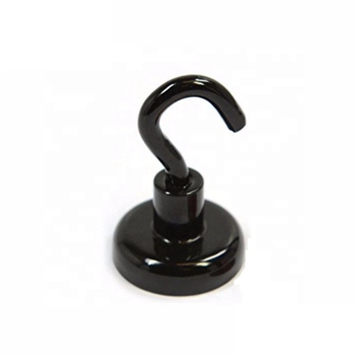 Best Magnetic Hook 40 Lb Holding Power Neodymium Magnet Black Painting Color