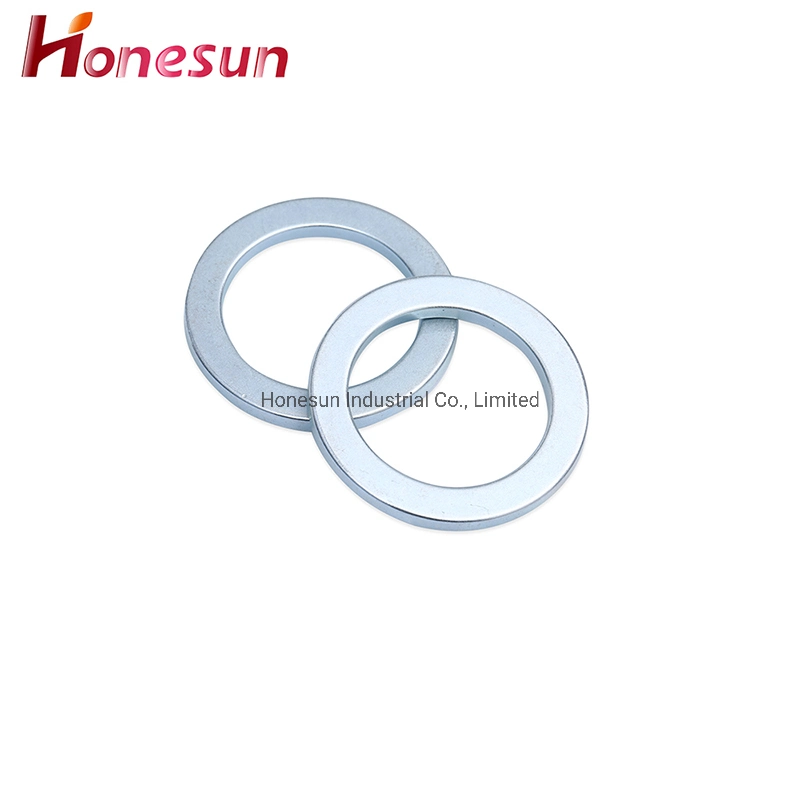 Permanent Magnets Sintered N52 Neodymium Magnet Ring Black Nickel Coating Magnet