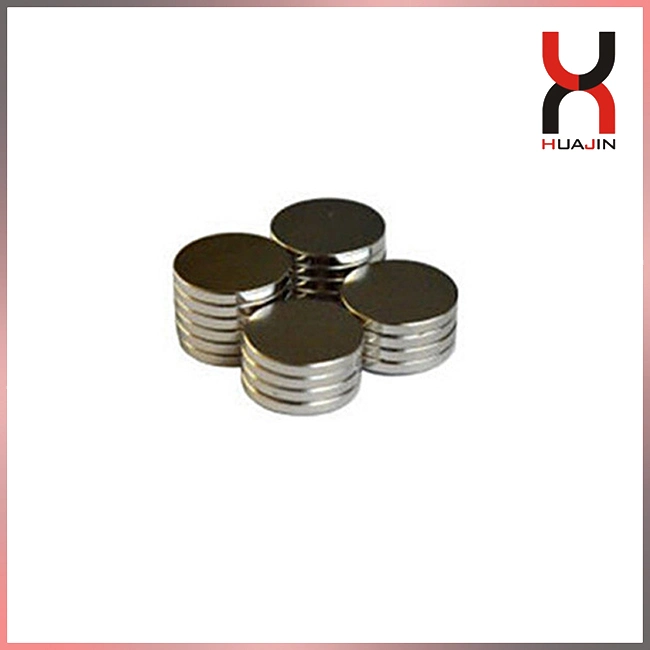 Disc Magnet Sintered NdFeB Round Magnet Nickel Strong Permanent Magnet