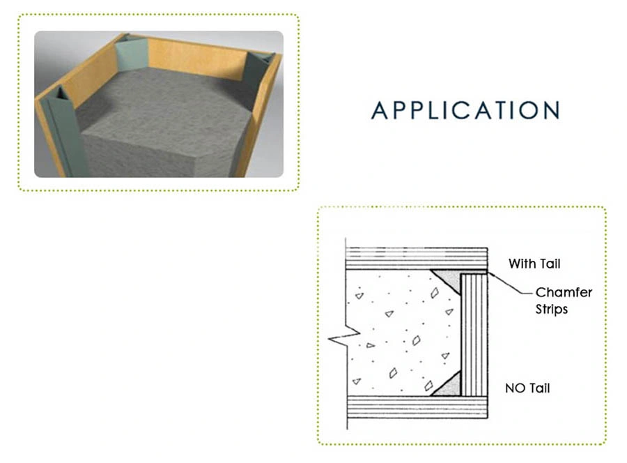 PVC Chamfer in Concrete Structures Magnet Chamfer