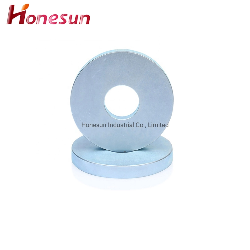 Permanent Magnets Sintered N52 Neodymium Magnet Ring Black Nickel Coating Magnet