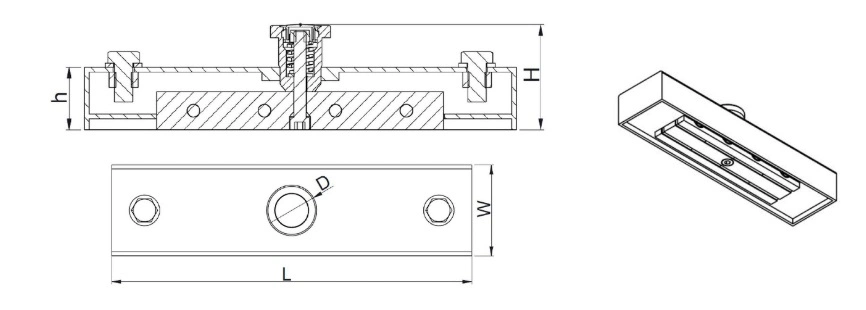 2100kg Magnet Box Precast Concrete Magnet Formwork Magnet Neodymium Magnetic Formwork Shuttering Precast Magnet