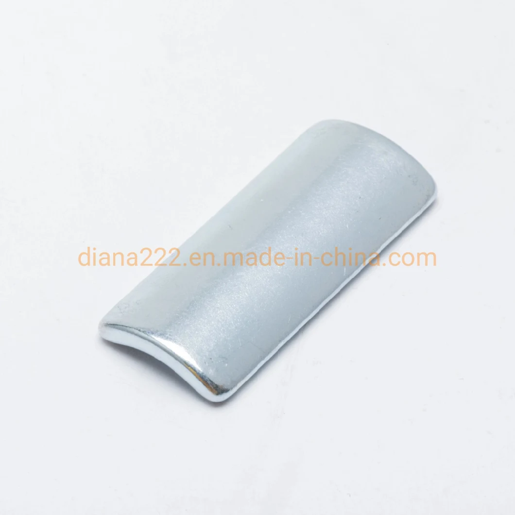 Factory Hot Sale Zinc Plated Customized Size Neodymium Arc Magnet for Industry