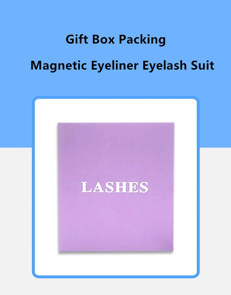Wholesale Customized Logo Magnetic Eyeliner Eyelashes Extensions Faux Mink Lashes Gift Box Magnetic
