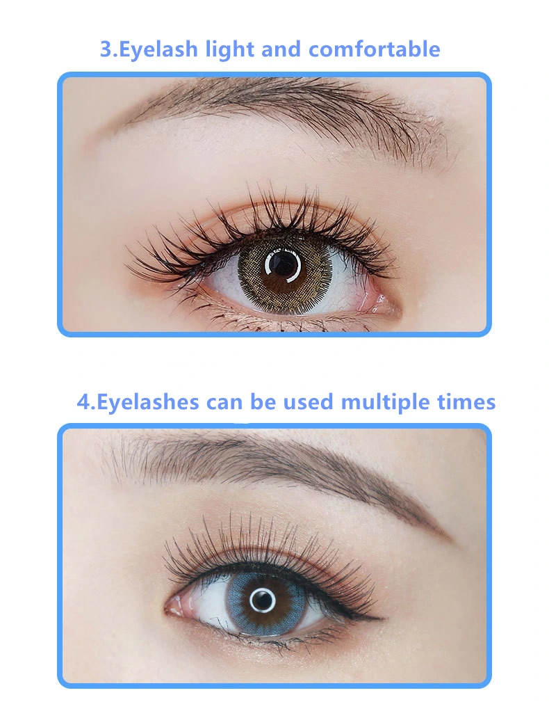 Wholesale Customized Logo Magnetic Eyeliner Eyelashes Extensions Faux Mink Lashes Gift Box Magnetic