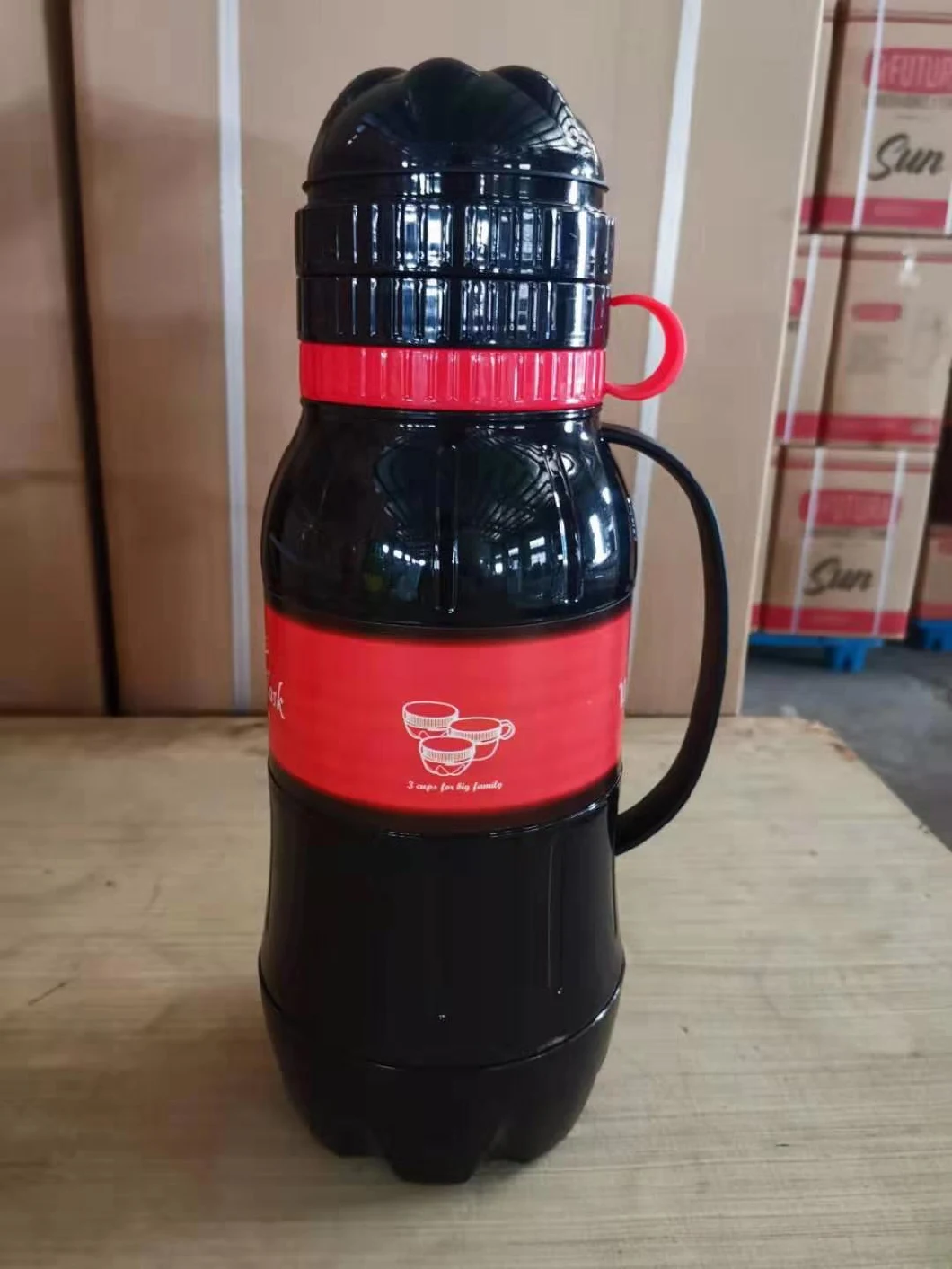 Plastic Vacuum Flask Thermos 1L 1.2L 1.8L Coffee Pot Flask